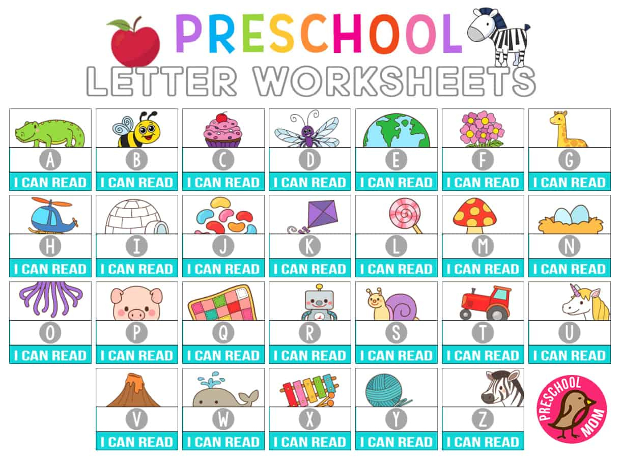 Alphabet Printables - Preschool Mom | Free Printable Alphabet Worksheets For Kindergarten