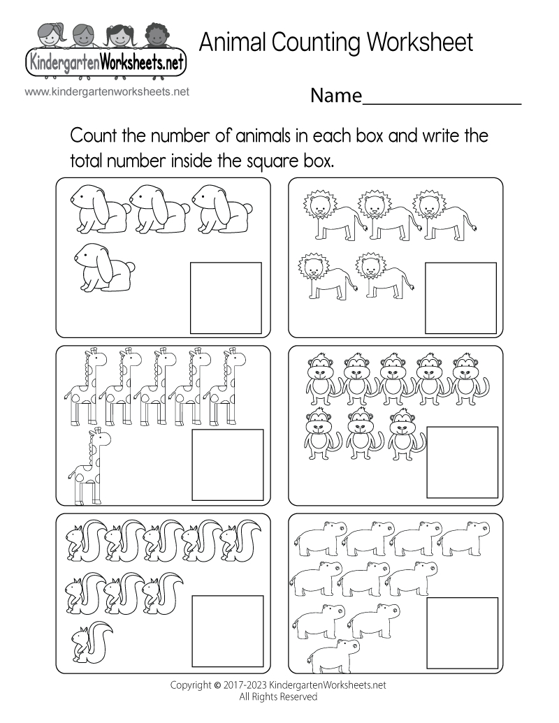 animal counting worksheet free printable digital pdf free printable counting worksheets Animal Counting Worksheet - Free Printable, Digital, & Pdf | Free Printable Counting Worksheets