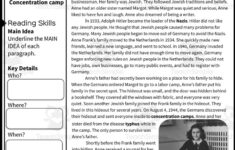 Anne Frank Reading Packet | Anne Frank Worksheets Printable
