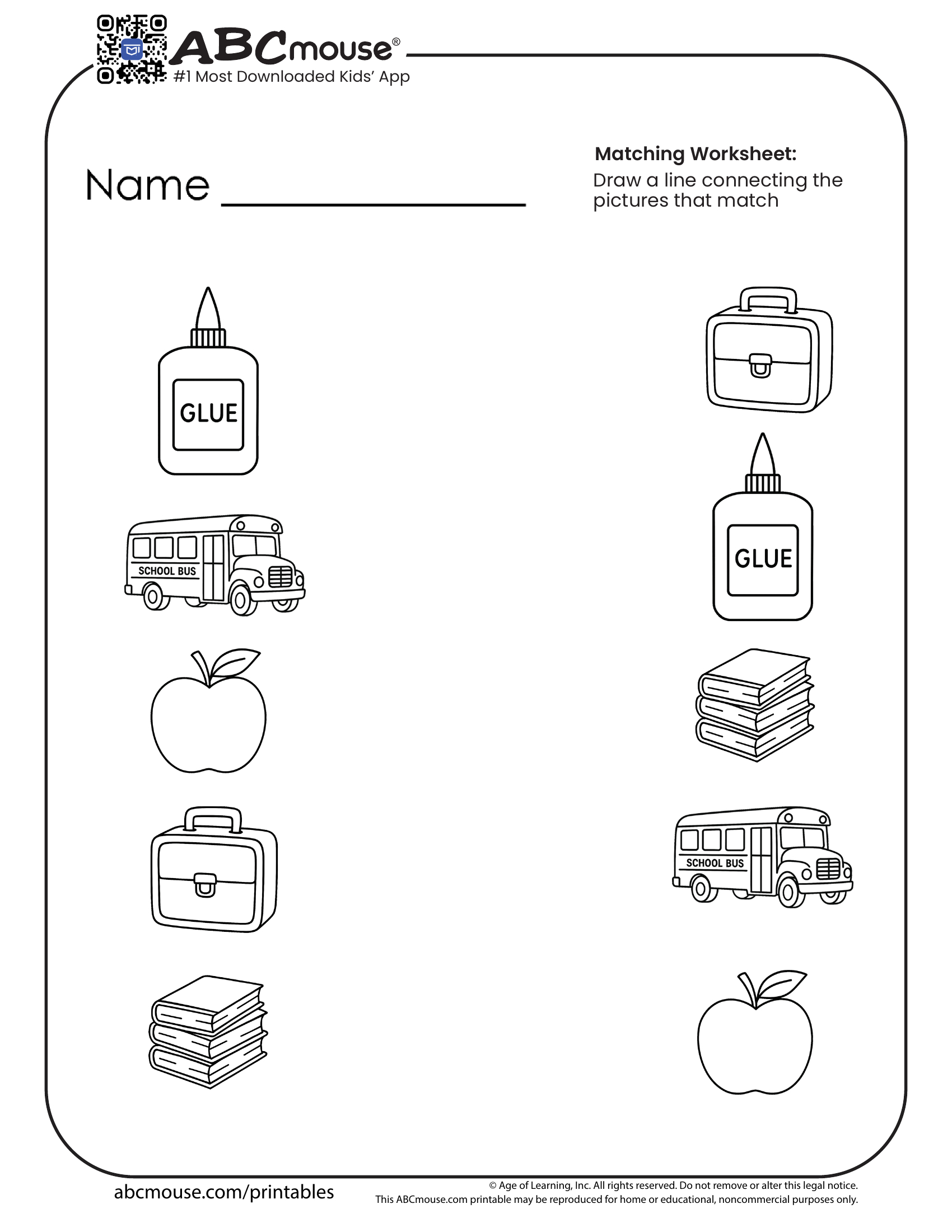 Back To School Worksheets For Kids | Abcmouse | Elementary School Worksheets Free Printable