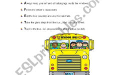 Bus Safety – Esl Worksheetisabelri – Worksheets Library | Printable Bus Safety Worksheets