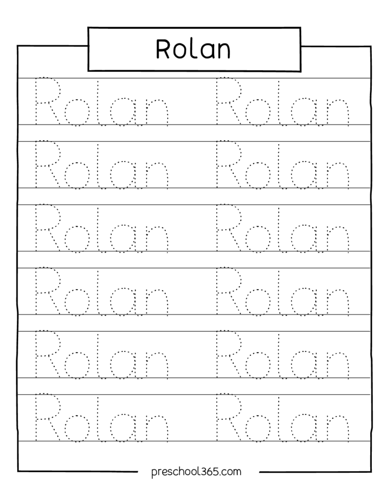 Carson Sadie Levi Rolan Madelyn Name Tracing Sheet | Free Printable Name Worksheets For Kindergarten
