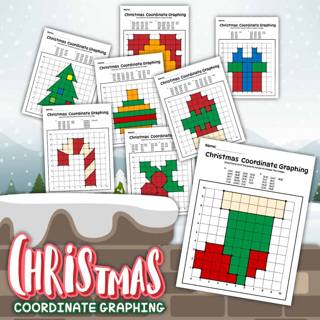 Christmas Coordinate Graphing Worksheets, Free! | Free Printable Christmas Coordinate Graphing Worksheets