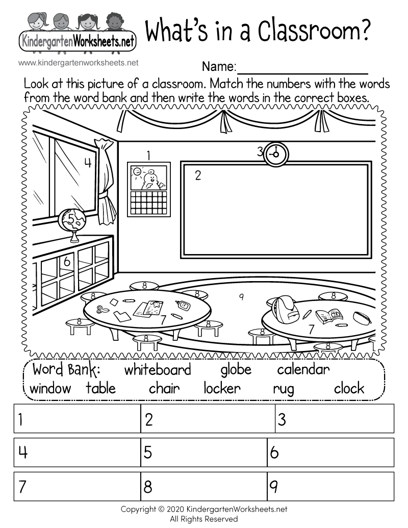 Classroom Objects Worksheet - Free Printable, Digital, &amp;amp; Pdf | Class Worksheets Printables