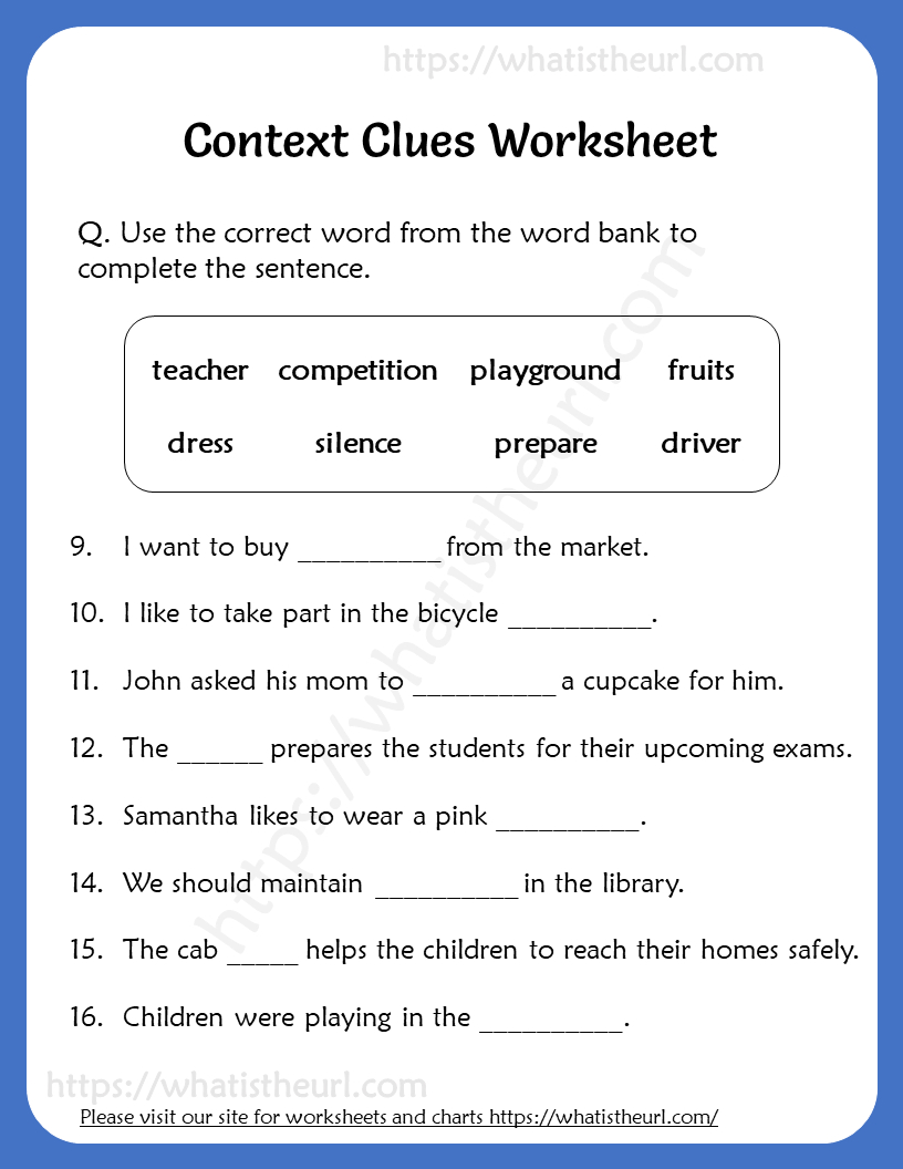 context clues worksheet for grade 5 your home teacher free printable 5th grade context clues worksheets Context Clues Worksheet For Grade 5 - Your Home Teacher | Free Printable 5Th Grade Context Clues Worksheets