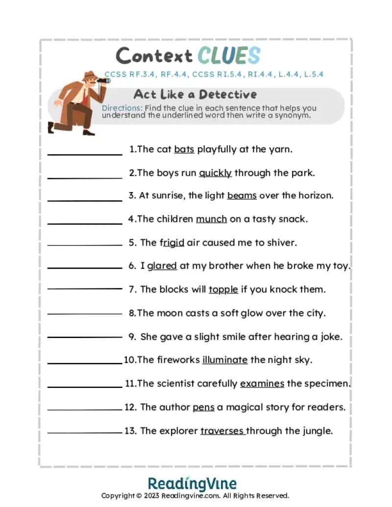 context clues worksheets free printable 5th grade context clues worksheets Context Clues Worksheets | Free Printable 5Th Grade Context Clues Worksheets