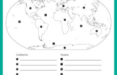 Free Printable Worksheets On Continents And Oceans