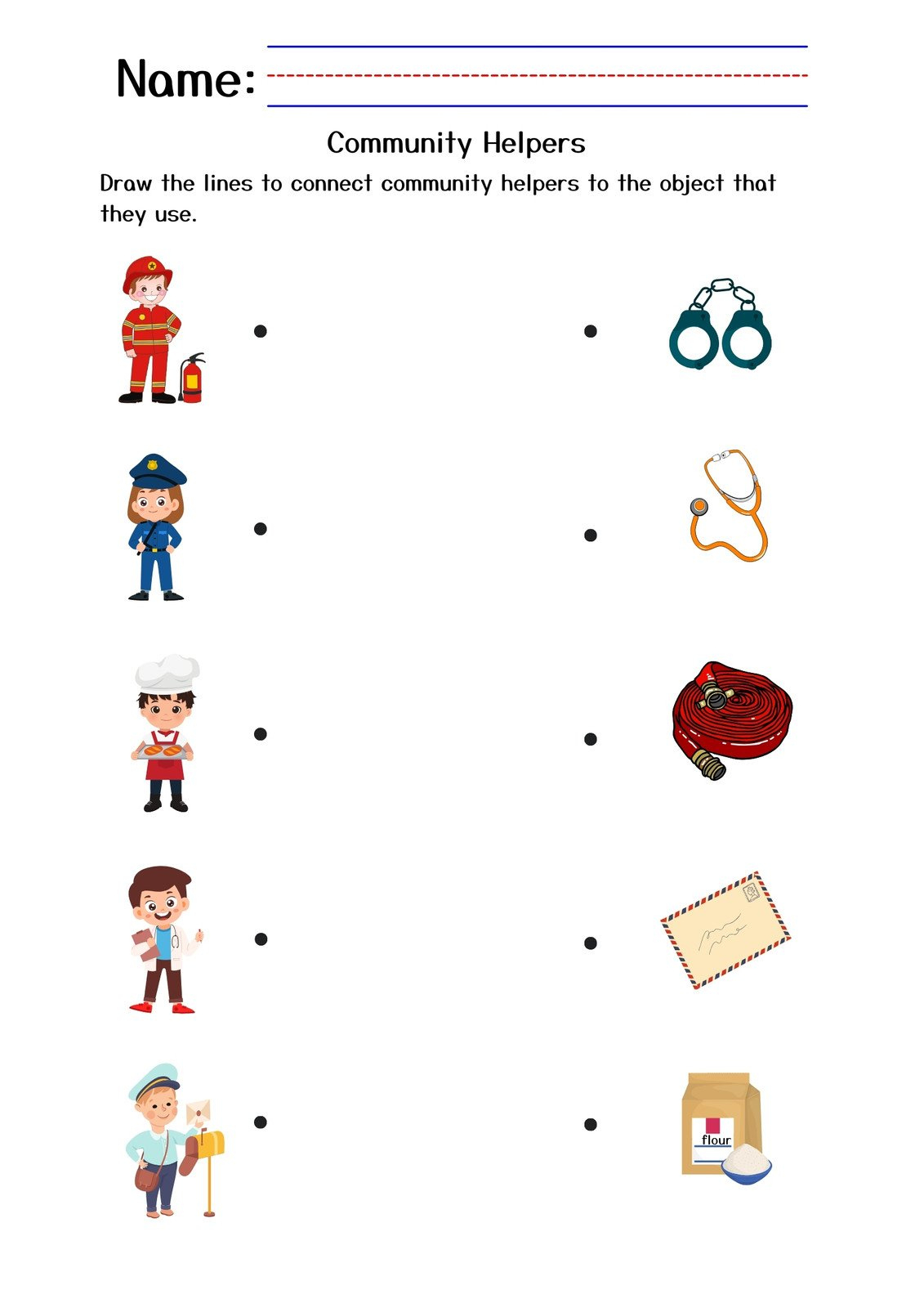 Customize 30+ Kindergarten Community Helpers Worksheets Templates | Community Helpers Worksheets Free Printables
