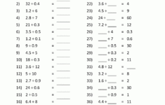 Long Division With Decimals Worksheets Printable