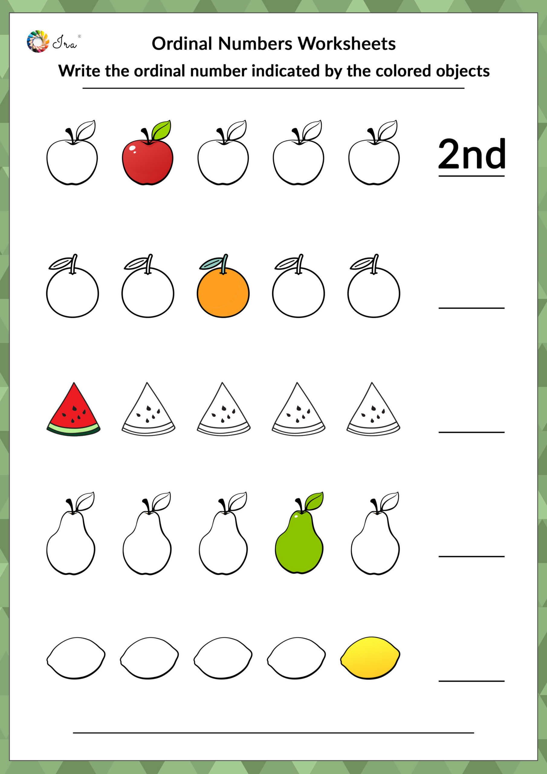 Discover 8 Ordinal Numbers And Printable Ordinal Numbers Activity | Printable Ordinal Numbers Worksheets For Preschoolers