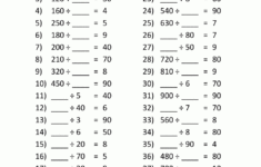 Dividingmultiples Of 10 - Worksheets Library | Year 10 Maths Worksheets Printable