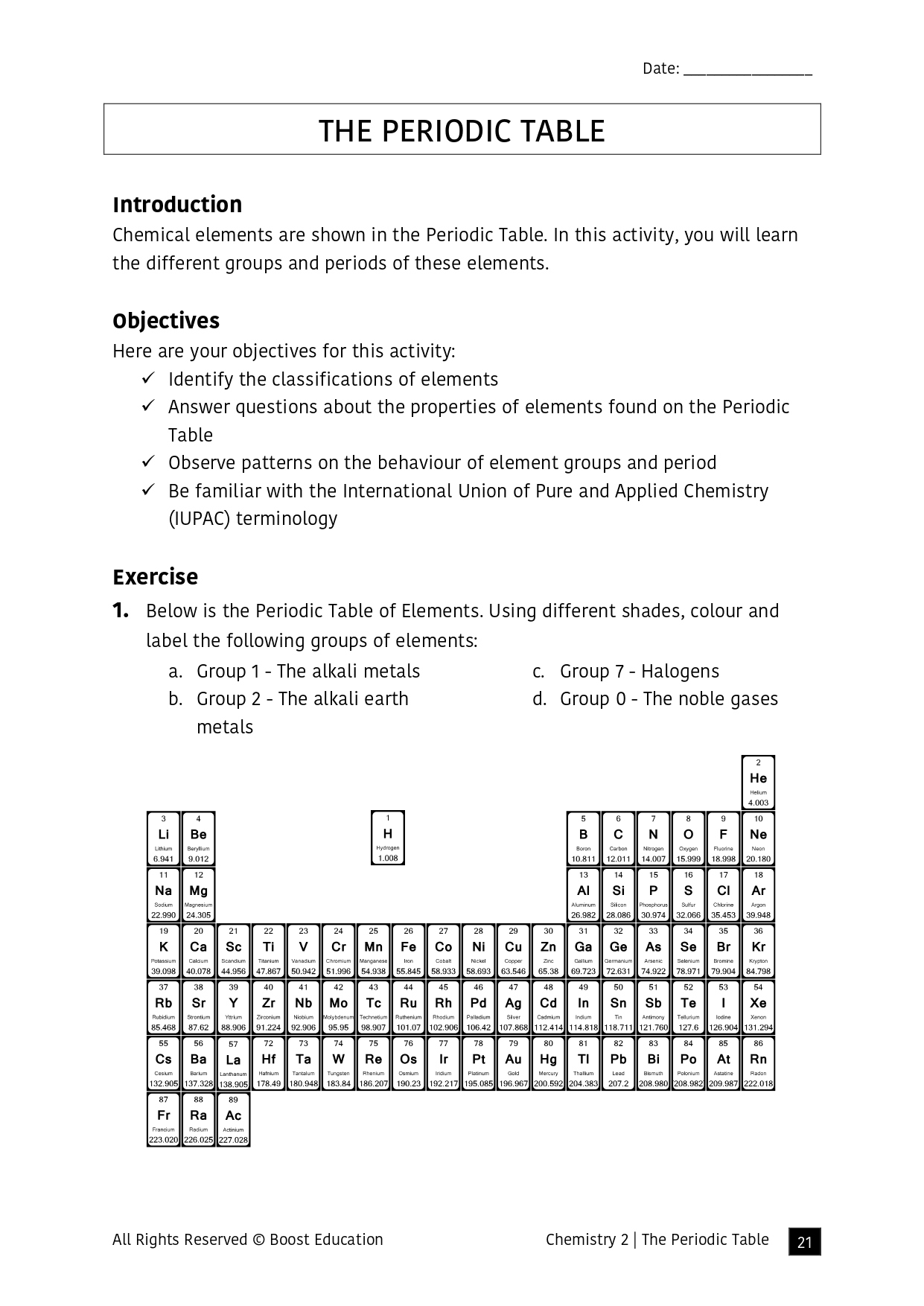 Download Free Printable Science Worksheets - Boost Education | Printable Worksheets Com Science Answers
