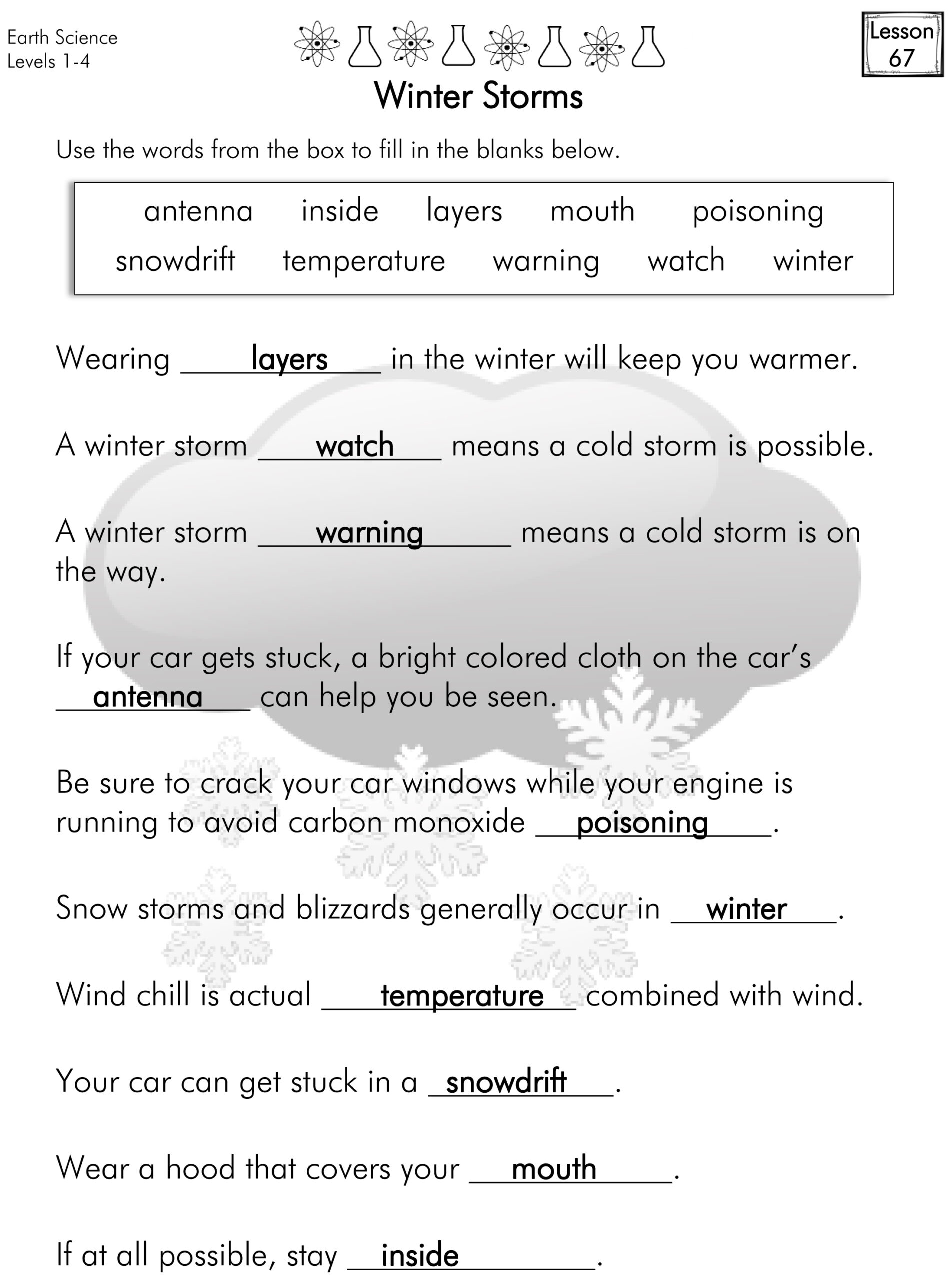 Earth Science 1-4 Answers Lesson 67 Page 2 – Easy Peasy All-In-One | Printable Worksheets Com Science Answers