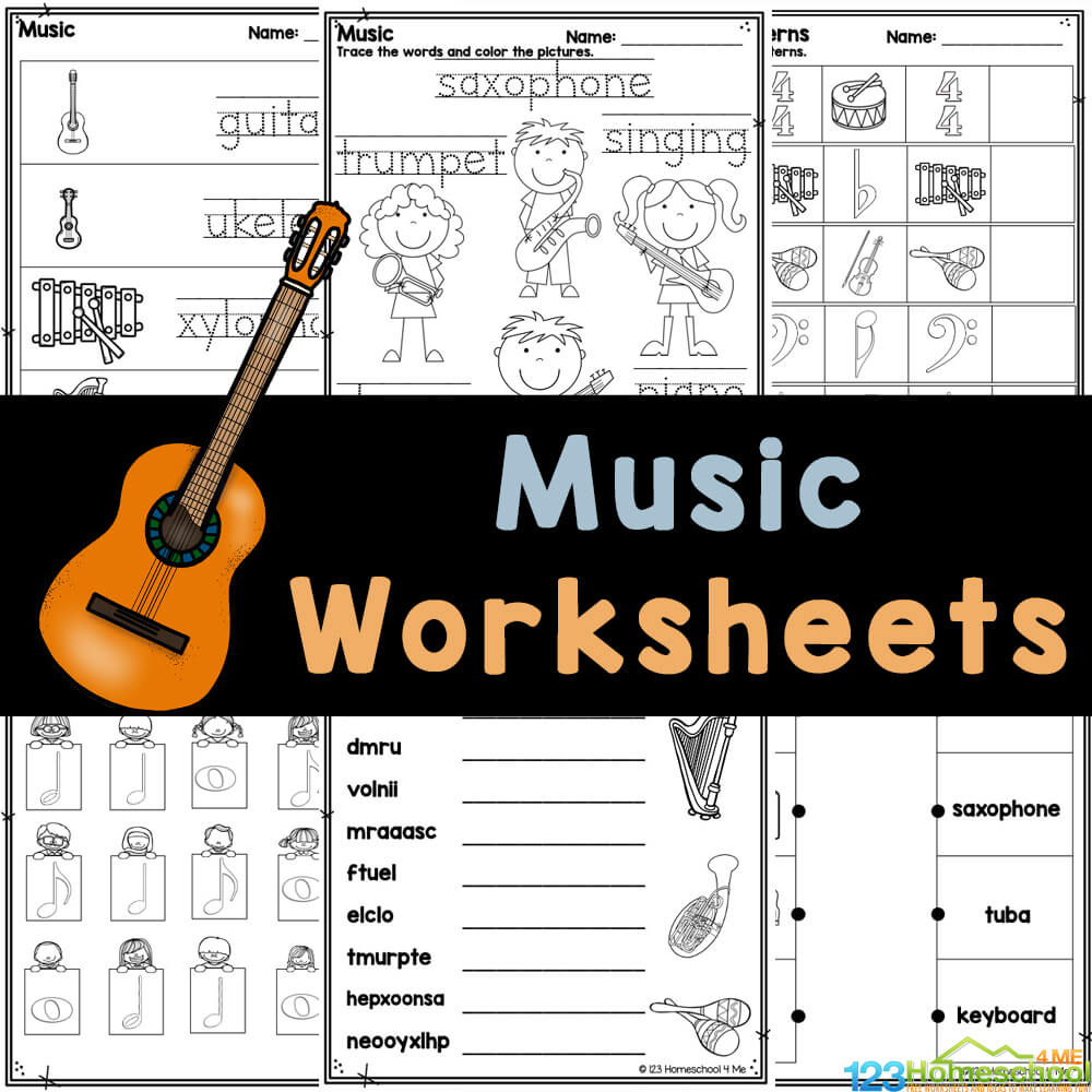 🎵 Free Fun Music Worksheets - Musical Instruments, Theory, &amp;amp; More! | Printable Music Theory Worksheets
