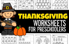Preschool Thanksgiving Worksheets
