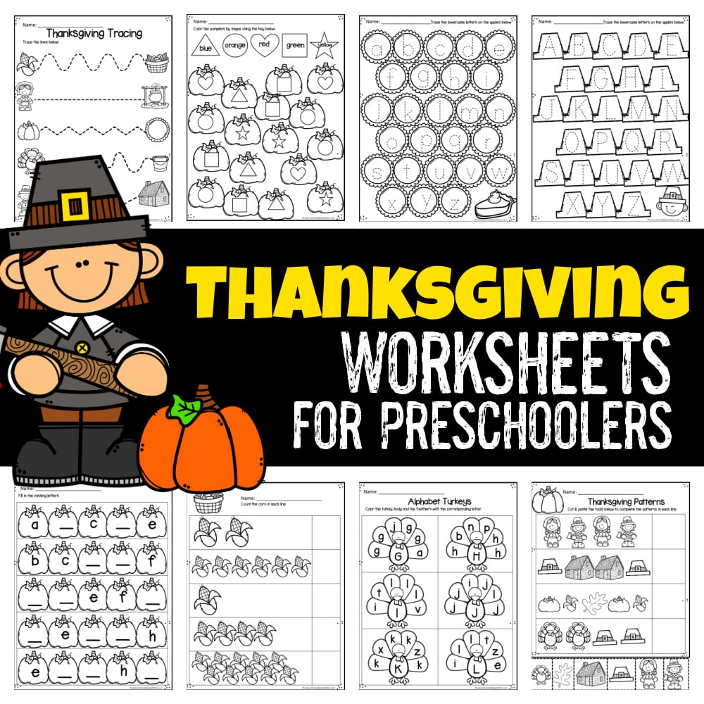 🦃 Free Printable Thanksgiving Worksheets For Preschool | Preschool Thanksgiving Worksheets