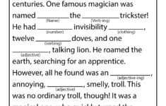 Mad Libs Printable Worksheets