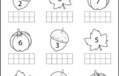 Fall Math Worksheets For Kindergarten, Preschool &amp; 1St Grade | Free Printable Fall Worksheets For Kindergarten