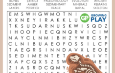 Fossil Word Search Printable – Free Pdf – Growing Play | Free Printable Worksheets On Fossils