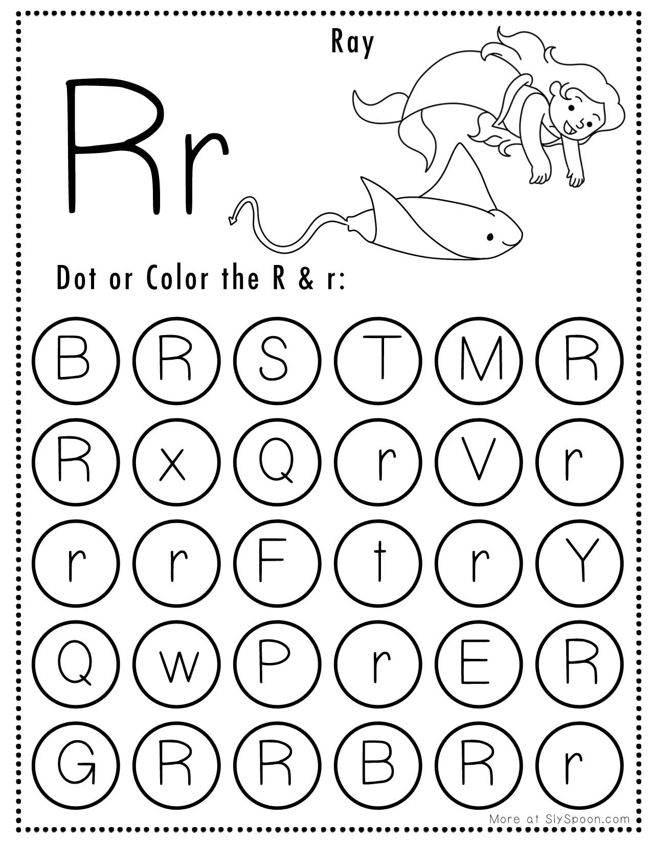 free alphabet do a dot printables worksheets letter r mermaid free printable preschool worksheets for the letter r Free Alphabet Do A Dot Printables Worksheets - Letter R (Mermaid | Free Printable Preschool Worksheets For The Letter R