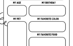 Free And Printable All About Me Worksheet Templates | Canva | Elementary School Worksheets Free Printable