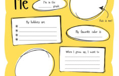Free And Printable All About Me Worksheet Templates | Canva | Free Printable All About Me Worksheet
