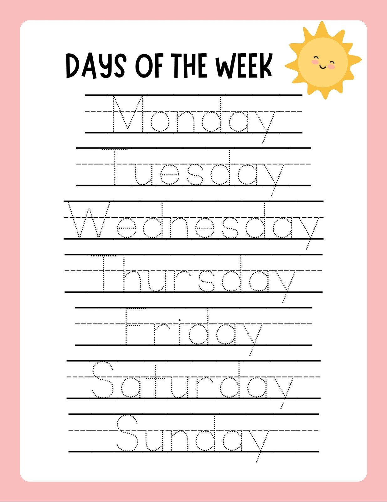 Free Custom Printable Handwriting Worksheet Templates | Canva | Handwriting Printable Worksheets For Kindergarten