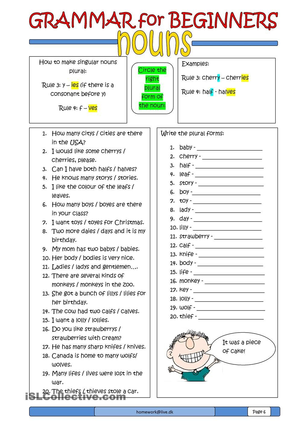 Free Efl Esl Worksheets, Activities And Lesson Plans From Handouts | Esl Printable Worksheets For Adults