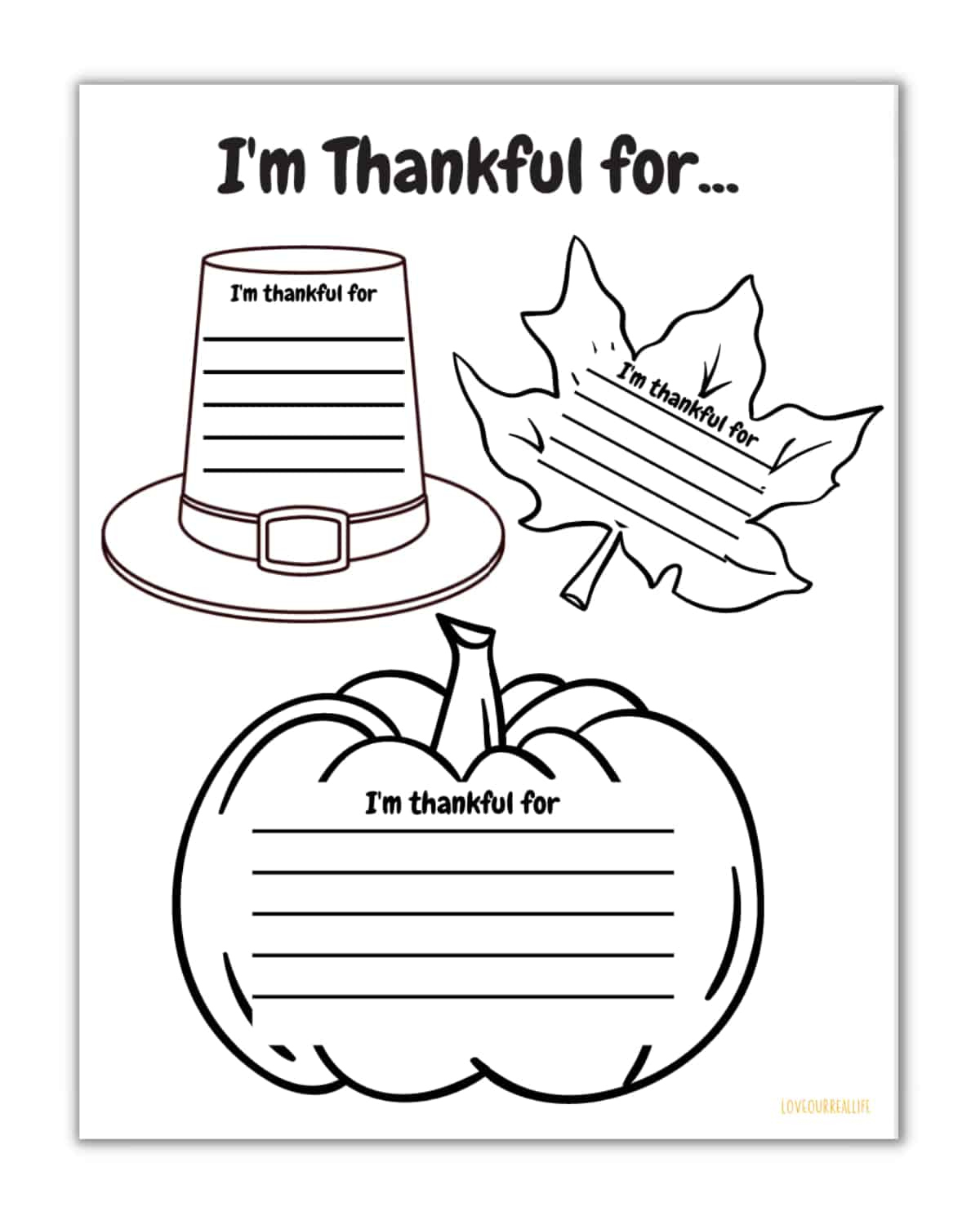 Free I&amp;#039;M Thankful For Printable And Worksheets For Kids ⋆ Love | Thanksgiving What Are You Thankful For Worksheet