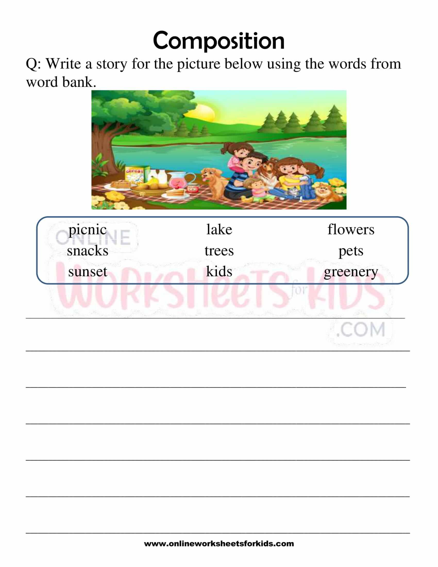 Free Picture Composition Worksheet, Download Free Picture | Free Printable Picture Composition Worksheets For Grade 1