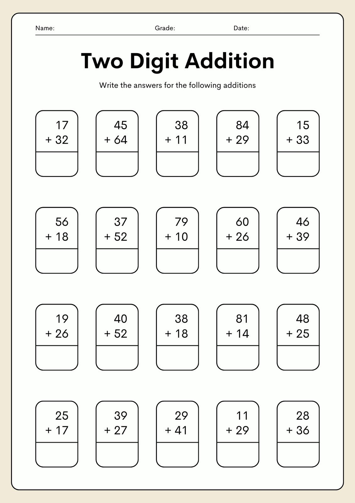 free printable 2nd grade math worksheets canva printable school worksheets for 2nd graders 2 Free Printable 2Nd Grade Math Worksheets | Canva | Printable School Worksheets For 2Nd Graders