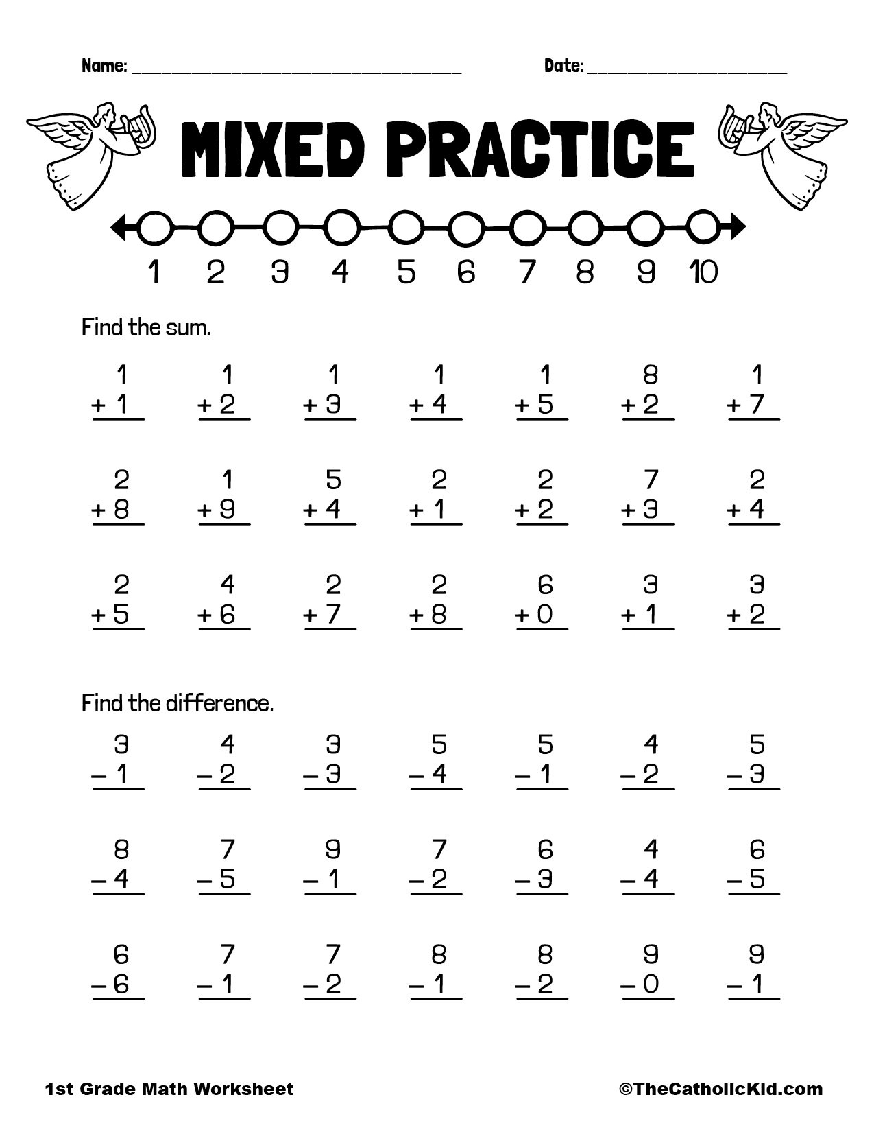 Free Printable Addition And Subtraction Worksheets | Practice Math | 1St Grade Addition And Subtraction Worksheets Printable
