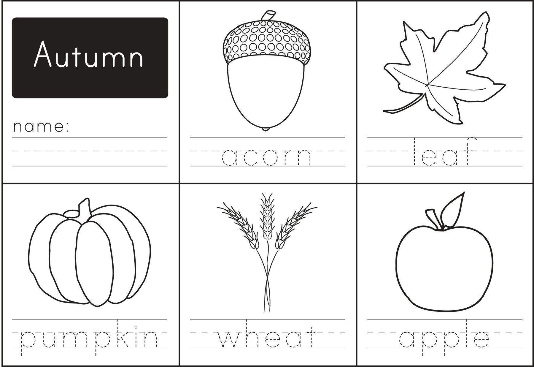 free printable autumn words paging supermom free printable autumn worksheets Free Printable: Autumn Words - Paging Supermom | Free Printable Autumn Worksheets