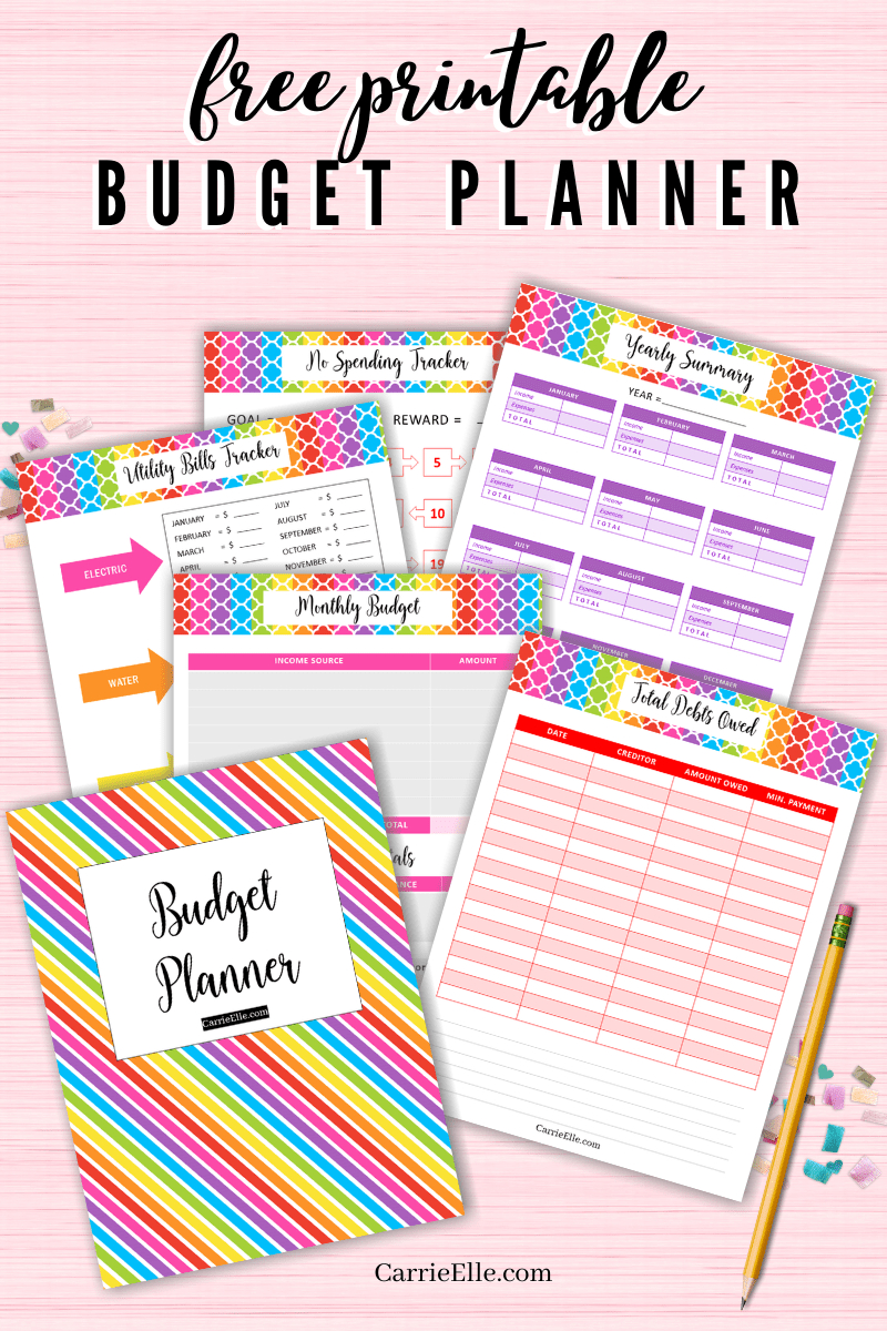 Free Printable Budget Planner - Carrie Elle | Free Printable Budget Binder Worksheets