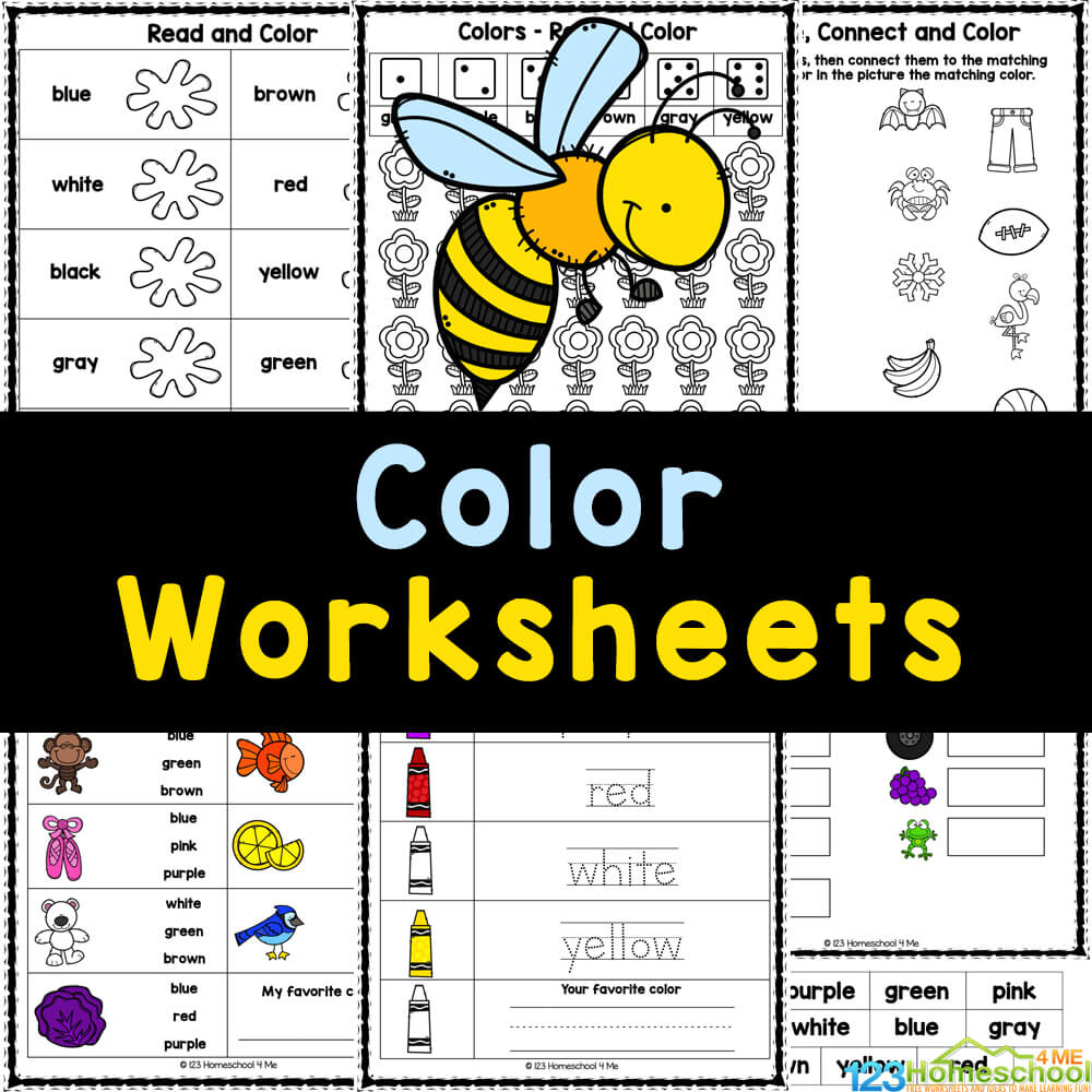 Free Printable Color Worksheets For Kids | Colors Worksheets For Preschoolers Free Printables