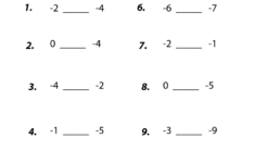 Free Printable Integer Worksheets Grade 7