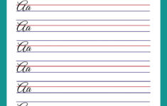 Free Printable Cursive Writing Worksheet Templates | Canva | Cursive Letters Worksheet Printable Free