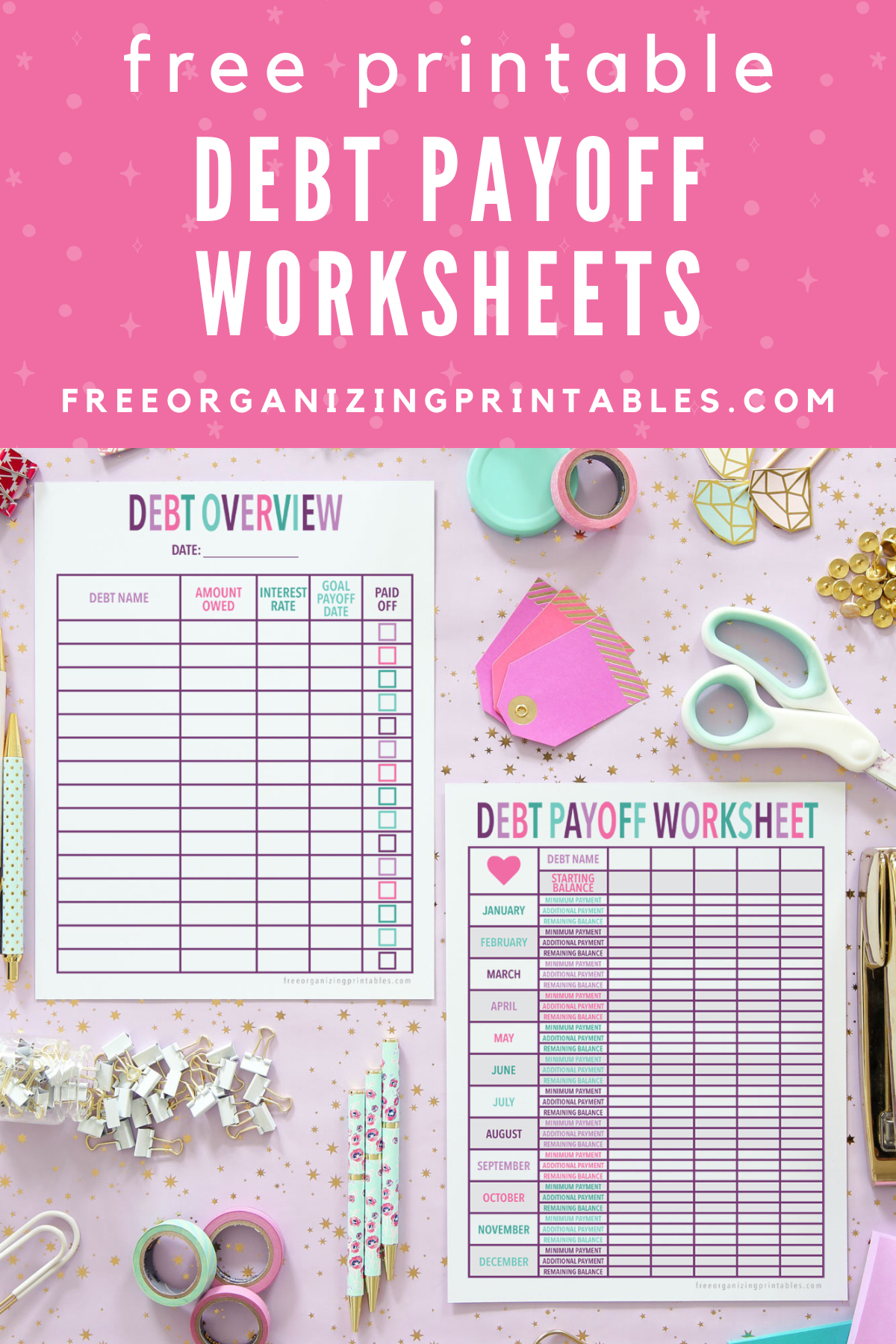 free printable debt payoff planner free organizing printables free printable debt payoff worksheet Free Printable Debt Payoff Planner | Free Organizing Printables | Free Printable Debt Payoff Worksheet