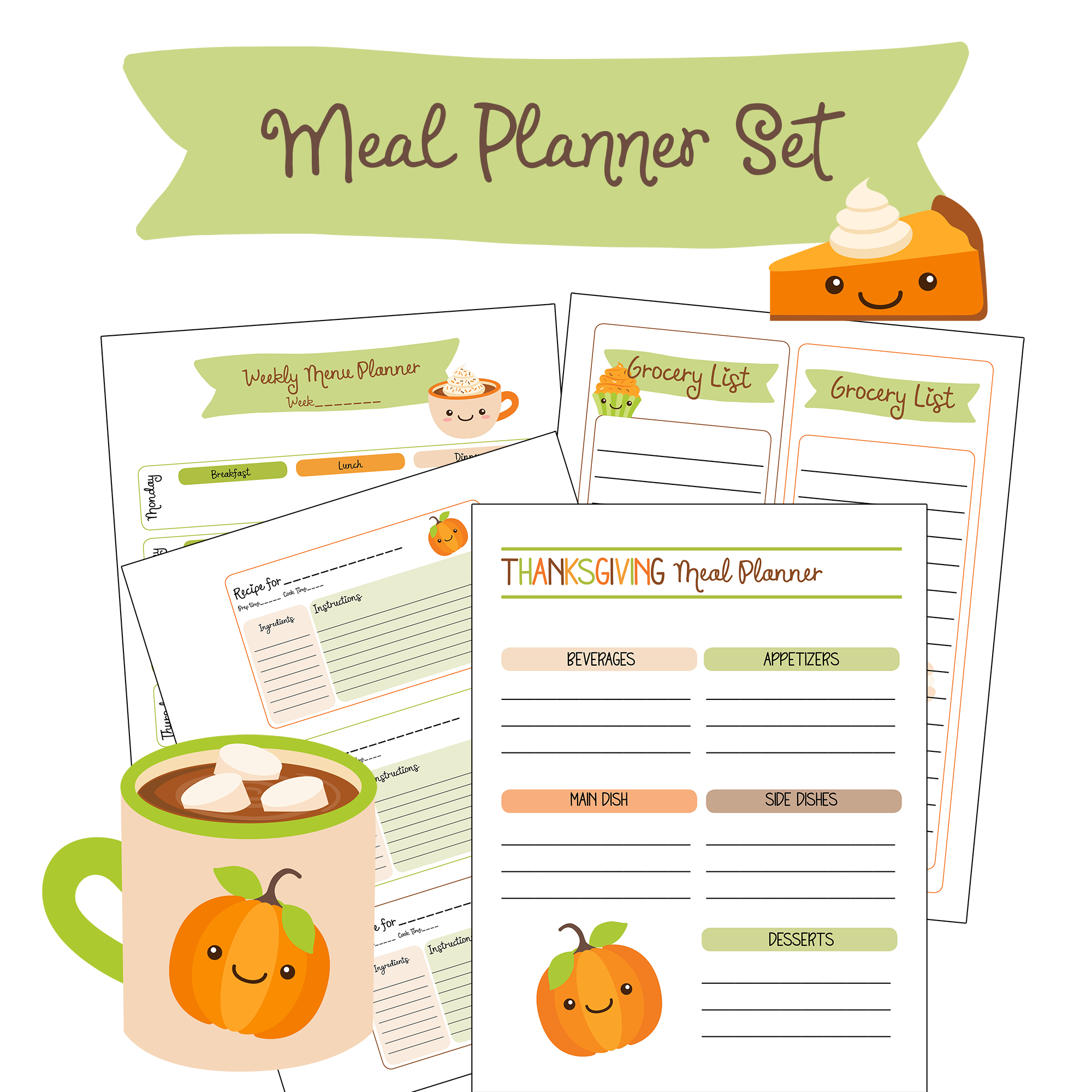 Free Printable Fall Thanksgiving Meal Planner - Family Fresh Meals | Planning A Thanksgiving Dinner Worksheet