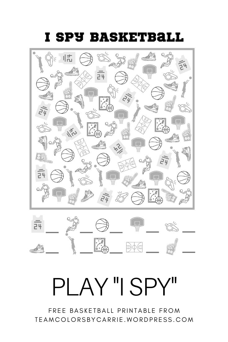 free printable i spy challenge basketball edition basketball printable worksheets Free Printable - I Spy Challenge - Basketball Edition | Basketball Printable Worksheets