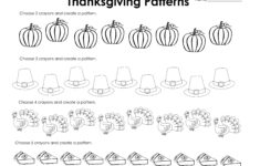 Thanksgiving Worksheets For Kindergarten Free