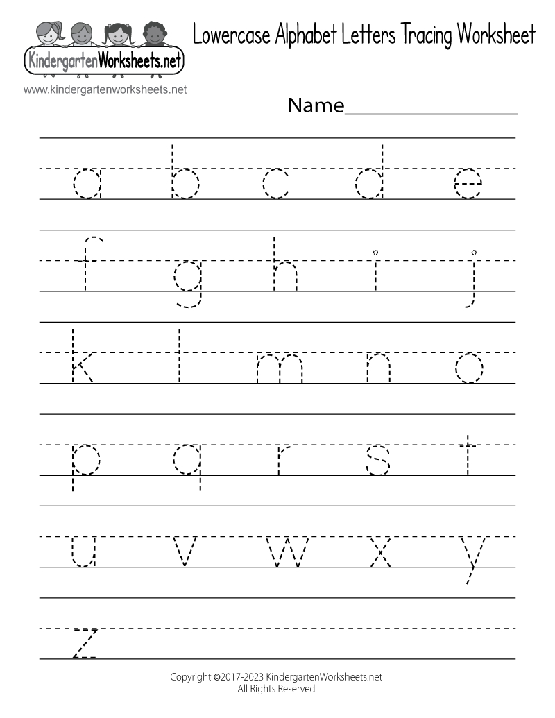 free printable lowercase alphabet letters tracing worksheet abc worksheets printable free Free Printable Lowercase Alphabet Letters Tracing Worksheet | Abc Worksheets Printable Free