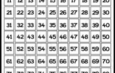 Free Printable Number Worksheets 1 100