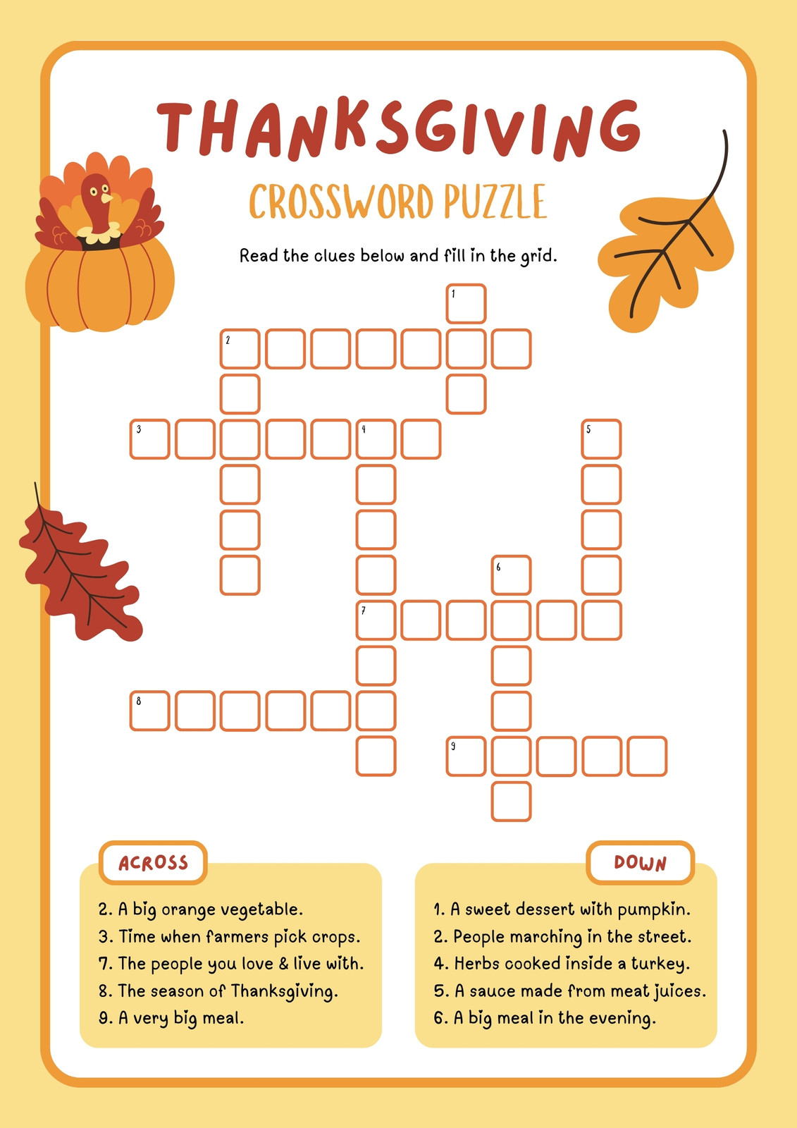 Free Printable Thanksgiving Worksheet Templates | Canva | Thanksgiving Worksheet 5Th Grade
