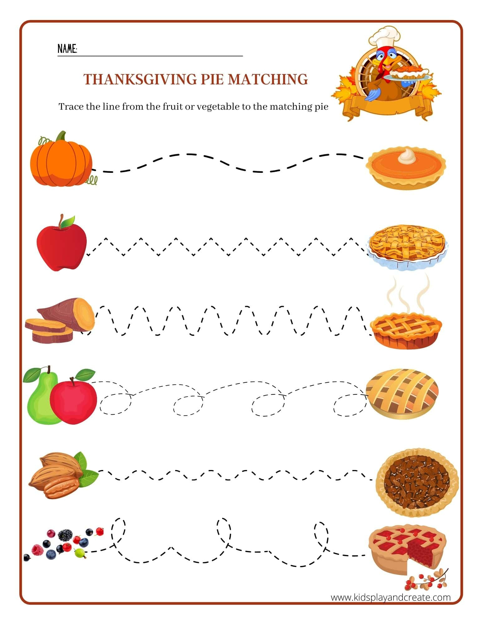 Free Printable Thanksgiving Worksheets For Pre-K - Kids Play And | Thanksgiving Worksheets Pre-K