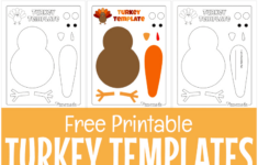Free Printable Turkey Template For Thanksgiving Crafts | Thanksgiving Turkey Pattern Worksheets
