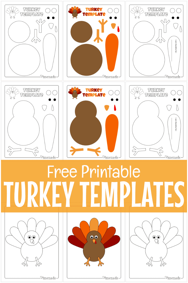 free printable turkey template for thanksgiving crafts turkey thanksgiving worksheet Free Printable Turkey Template For Thanksgiving Crafts | Turkey Thanksgiving Worksheet