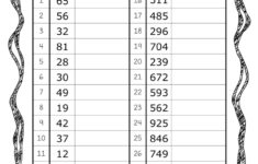 Free Printable Rounding Math Worksheets