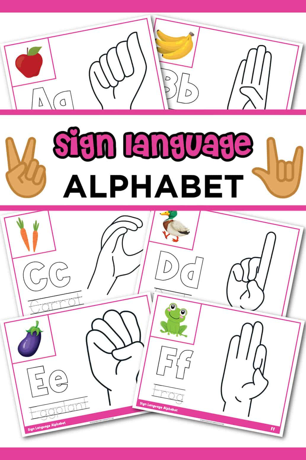 free sign language alphabet printable made with happy sign language alphabet printable worksheets Free Sign Language Alphabet Printable - Made With Happy | Sign Language Alphabet Printable Worksheets