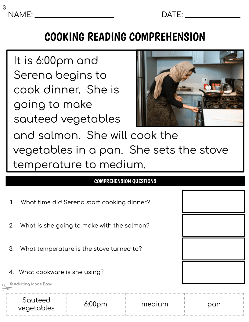 Free Simplified Reading Comprehension Worksheets - Worksheets Library | Free Printable Literacy Worksheets For Adults